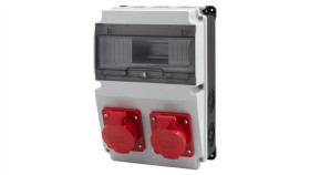 Rozdzielnica Lago 10M Bicolor - Gniazda 2X16a 5P /10 Modułów/