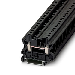 Blok zacisków przelotowych Phoenix Contact poziomy: Pojedynczy 26 → 10AWGŚruba UT 4-MTD BK 32A 800 V