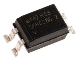 Transoptor SFH 6286-2T z tranzystorem 1-kanałowy AC 63% SMD 4 Vishay