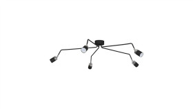 Lampa Sufitowa Joker Black 5Xgu10 Mlp1341 Milagro