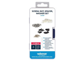 Whadda Screws, nuts, spacers and washers set including storage box