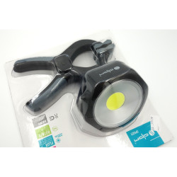 Lampka robocza COB, 220lm, 3xAA Uchwyt cęgowy