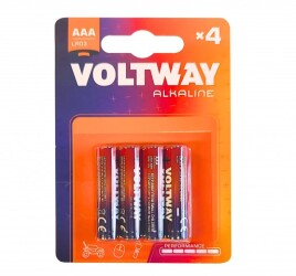 BAT.VOLTWAY LR03/4BP ALKALINE