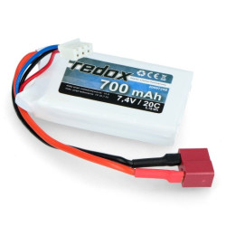 Pakiet Li-Pol Redox 700mAh 20C 2S 7.4V