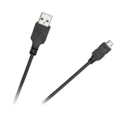 Kabel USB/microUSB 1m czarny CA-101 KPO3874-1