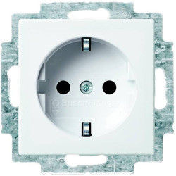 Busch-Jaeger Płytka przycisku Gniazdo z uziemieniem Busch-balance SI śnieżnobiały 20 EUCBLI-914 1 szt.