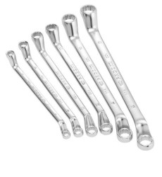 Zestaw kluczy płasko-oczkowych Zestaw kluczy oczkowych przesuniętych Facom 8 x 9 → 18 x 19 mm 6 szt.