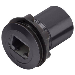TruComponents 240014 RJsocket Socket, built-in Black
