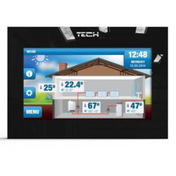 TECH ST-2801 WiFi - Regulator pokojowy WiFi z komunikacją OpenTherm kolor czarny