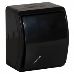 Łącznik schodowy n/t AQUATIC, IP44, czarny,OR-OE-7102/B