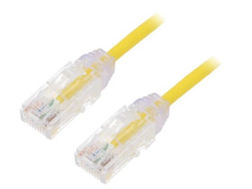 UTP28SP0.5MYL Patch cord TX6-28™,U/UTP 6 linka Cu LSZH żółty 0,5m 28AWG