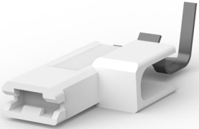 Insulated flat plug sleeve, 4.75 x 0.81 mm, 0.82 to 2.08 mm², AWG 18 to 14, brass, tin-plated, natural, 521601-2