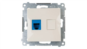 Simon 54 Gniazdo Telefoniczne Pojedyncze Rj12 Kremowe Dt1.01/41