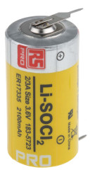 Bateria 2/3 A 3.6V 2/3 A 2.1Ah RS PRO Lit-chlorek tionylu