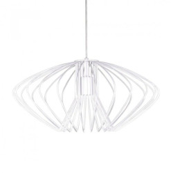 Lampa wisząca dekoracyjna do sypialni biała druciana z serii TIZI K-3407 BIAŁY Kaja Lighting