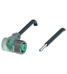 Pepperl+Fuchs 240003-0002 Złącze konfekcjonowane czujnika/aktuatora V1-W-E8W-BK1M-PUR-A, piny: 4, 1 m, 1 szt.