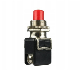Vitalco PBS-13B Fi12mm Momentary Monostable NO Button Switch, Red