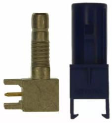 FAKRA plug 50 Ω, solder connection, angled, FA1-NCRP-PCB-8