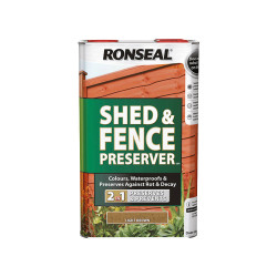 Ronseal 37652 Shed &amp; Fence Preserver Green 5 litre