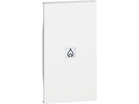 LIVING NOW Klawisz z okienkiem podświetlenia "ogrzewanie" - 2 moduły - biały KW01M2PN LEGRAND