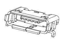 Złącze USB Micro AB Montaż powierzchniowy Żeński 2.0