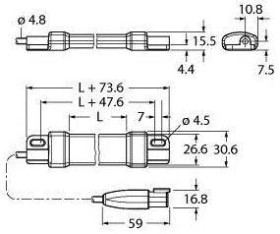Oświetlenie LED Turck WLS15XDW0360DSQS biały (D x S) 360 mm x 30.6 mm 1 szt.
