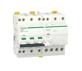 Wyłącznik różnicowoprądowy z członem nadprądowym RCBO, Typ C, 3P+N, 40A, 300mA, Schneider Electric, Acti9 iDD40N