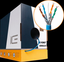 ICE-CAT7-GRAY-LSZH Cat.7 Cable, LSZH, UTP, 23AWG, 305m