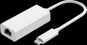 EBUSBC-RJ45-1000MBIT network card, USB type C, Gigabit Ethernet, 1x RJ45