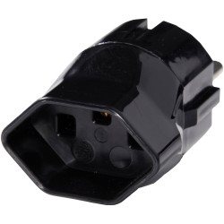 Martin Kaiser 145N/sw Travel Adapter Type F with Earthing for CH Socket J