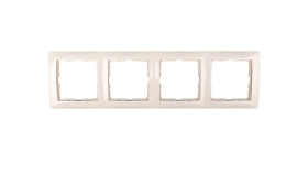 Berker B.Kwadrat Ramka Poczwórna Kremowa 5310148982