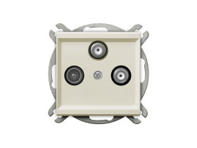 SONATA Gniazdo antenowe RTV-SAT z 2 wyjściami SAT ecru GPA-R2S/m/27 OSPEL