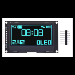 Wyświetlacz OLED 2,42&quot; 128x64 z interfejsem SPI (niebieski)