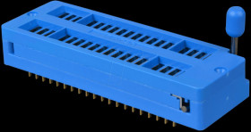 IC socket, 40-pin, burn-in socket, ZIF