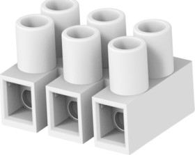 Lustre terminal, 3 pole, 0.12-3.3 mm², natural, PCB connection, 30 A, 1776293-3