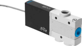 Zawór elektromagnetyczny Festo 3/2 zamknięte monostabilne G Elektryczny 8 bar 3 portowy MHE4-M1H-3/2G-1/4-K 24V