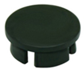 Front cap, Ø 12 mm, black, for rotary knobs, 4307.0031