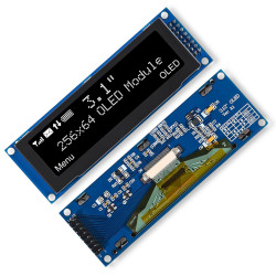 Biały wyświetlacz 3.12 OLED SPI 3-5V SSD1322 256*64 do YoRadio i Arduino