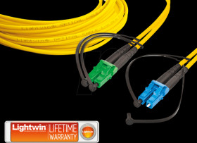 LDP-09 LC/APC-LC 1.0 Duplex fibre optic patch cable, SM OS2, LC/APC - LC, 1.0 m