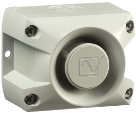 Sygnalizator akustyczny 24 V DC 100dB Montaż panelowy Pfannenberg 80-tonowy IP66