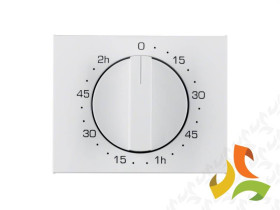 BERKER K.1 Płytka czołowa z pokrętłem do mechanicznego wyłącznika czasowy 120 min biały połysk 16357109 HAGER