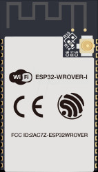 ESP32-WROVERIE(M213EH2864UH3Q0 WIFI SMD module, ESP32-D0WD-V3, 16 MB SPI, 8 MB PSRAM, 18x31x3.3