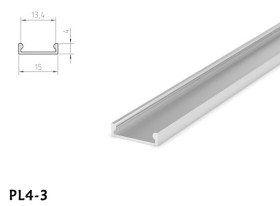 PROFIL LED PL4-3 1M