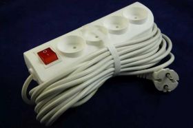 PS-4xGN+WYŁ.10,0mb PRZEDŁUŻACZ BEZ UZIE