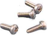 Screw, steel, (L) 10 mm, silver, for series 1590Z, SCGM4