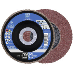 PFERD 67612115 A Sg Steelox Flap Disc 115mm 22.23mm High Cutting Power