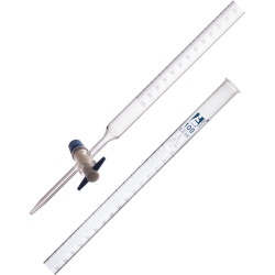 LabGlass Burettes with Straight Bore PTFE Key Stopcock 100ml Class &#x27;B&#x27;
