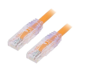 UTP6AX0.5MOR Patch cord TX6A™ 10Gig,U/UTP 6a drut Cu PVC pomarańczowy