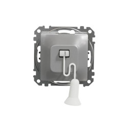 Przycisk z cięgnem, srebrne aluminium, Sedna Design i Elements SDD113122