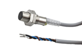 Czujnik indukcyjny M12x1 dł: 36 mm zabudowany Sn: 3 mm 10-30V DC PNP NO kabel 2m PVC IP67 IB120104